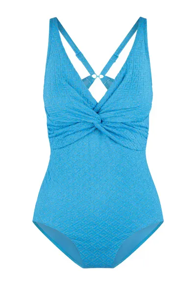 Costum de baie intreg cu decupaj pe partea din spate - Multicolor