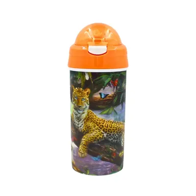 Sticlă apă pentru copii model leopard 500ml