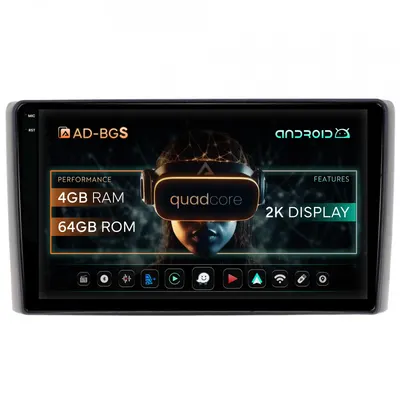 Navigatie 2K Iveco Daily (2006-2014), Android, S-Quadcore 4GB RAM + 64GB ROM, 9.5 Inch - AD-BGS90042K+AD-BGRKIT361V2