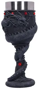 Pocal Nemesis Now Adult: Dragons - Black Chinese Dragon Coil