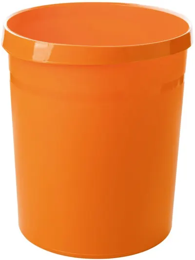 Cos pentru gunoi Han Grip Trend - din plastic, 18 l, portocaliu