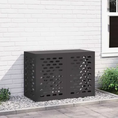 vidaXL Husă pentru aer condiționat Negru 100 x 50 x 70 cm