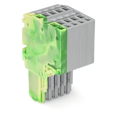 2-conductor female connector; 1.5 mm²; 5-pole; 1,50 mm²; green-yellow, gray