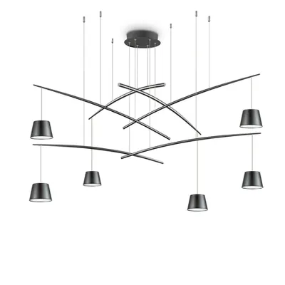 Corp de iluminat suspendat, lustra FISH SP6 NERO
