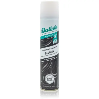 Batiste Colour Dry Shampoo Black șampon uscat pentru părul închis la culoare 200 ml