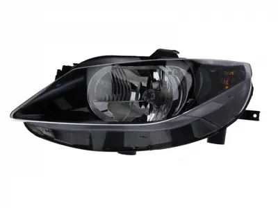 Far stanga (H4, electric, cu motoras, fundal negru) SEAT IBIZA 2008-2012