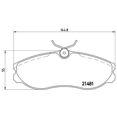 Set placute frana, frana disc BREMBO P 24 039