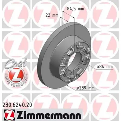Disc frana ZIMMERMANN 230.6240.20