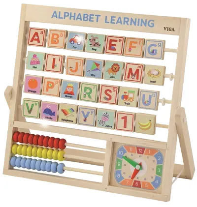 Joc educativ Viga Toys - Scrisori și abac