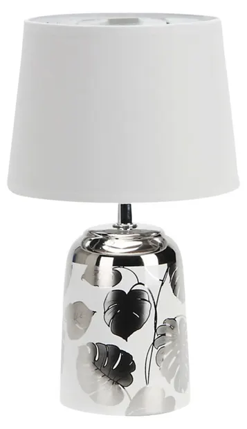 Lampă de masă Rabalux - Sonal , 40W, alb/argintiu