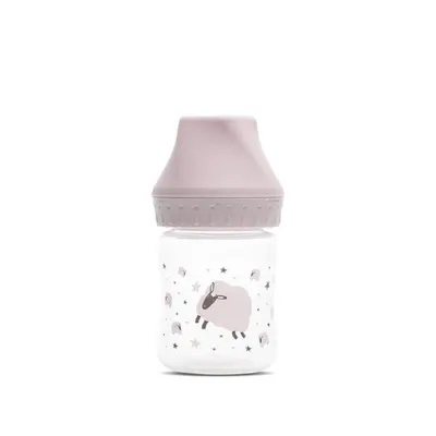 Biberon cu gat larg My Friend tetina moale din silicon 0 luni+ 125 ml Mellow Rose