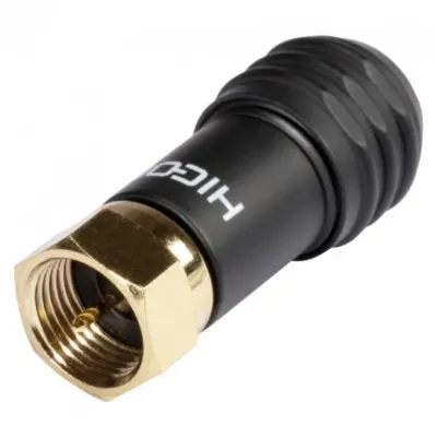 Conector metalic antena TV tip F, HICON HI-FM07