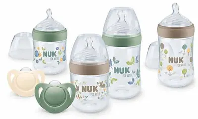 Set biberoane NUK for Nature - Perfect start, 6 părți
