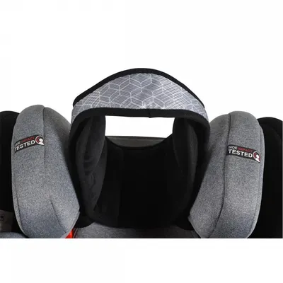 Protectie cap pentru copii Cangaroo Shelter New Black,utilizare in scaun auto,forma ergonomica,sistem de fixare reglabil,Materiale certificate Oeko-Tex