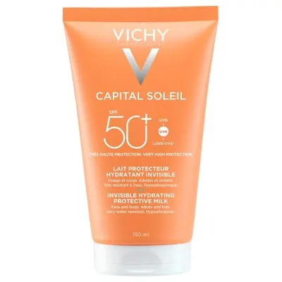 Lapte hidratant pentru fata si corp SPF50+ Capital Soleil, Vichy | 150 ml