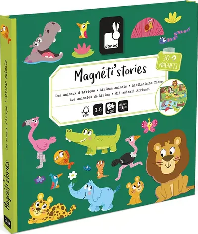 Povești magnetice Janod - animale africane