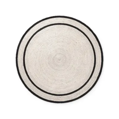 Covor în culoare naturală deschisă reversibil/țesut manual rotund din iută ø 200 cm Lina – Hanse Home
