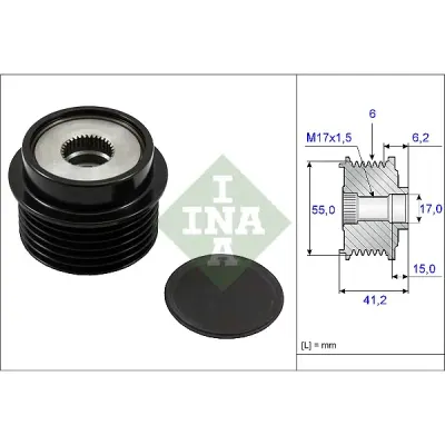 Sistem roata libera, generator INA 535 0231 10