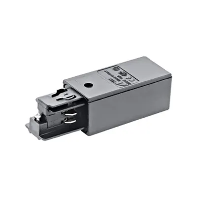 3-phase Feed-in surface plastic, right silver