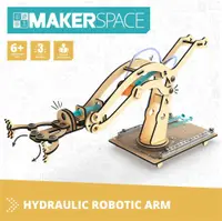 Constructor Engino Makerspace DIY - Brat robot, hidraulic, 93 piese