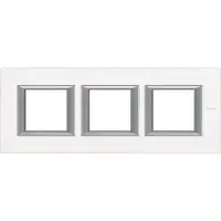 Rama dreptunghiulara Axolute sticla 2+2+2 module orizontal - Alb sticla