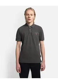 Tricou polo cu detaliu logo discret Elbas -