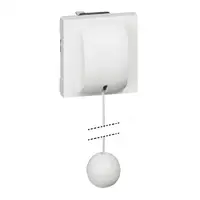 Intrerupator push buton antimicrobian actionare cu snur 6A 250V 2 module