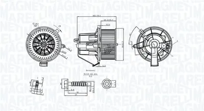 Ventilator habitaclu potrivit CITROEN C3 II, DS3; RENAULT GRAND SCENIC II 1.0-1.9D 05.05