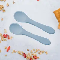 Set lingurite din silicon AppeKids Aqua Blue