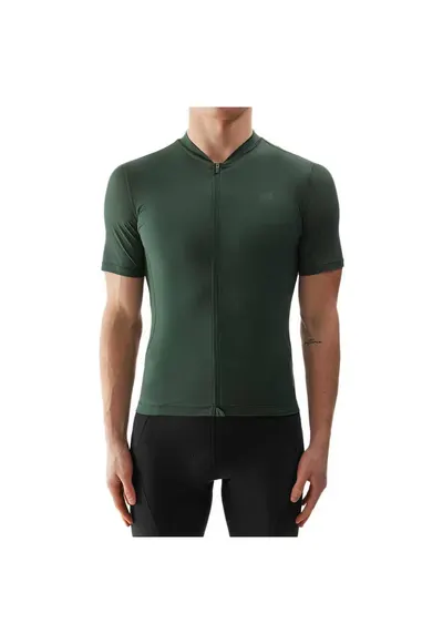 Tricou sport barbati croiala slim - verde - poliester-elastan - tehnologie 4F Dry