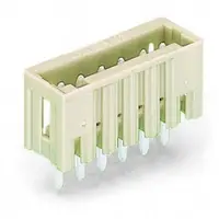 THT male header; 1.0 x 1.0 mm solder pin; straight; 100% protected against mismating; Gold-plated contacts; Pin spacing 3.5 mm; 16-pole; light gray