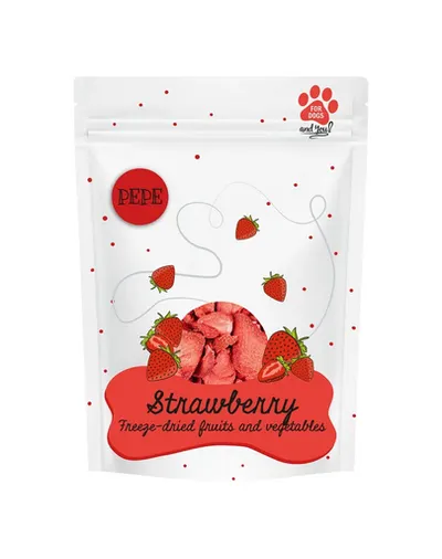 PAKA ZWIERZAKA PEPE Freeze-dried capsuni liofilizate pentru caini 20 g