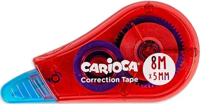 Bandă corectoare Carioca - 5 mm x 8 m, asortiment