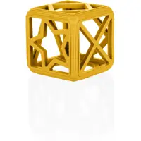 Zopa Silicone Teether Square jucărie pentru dentiție 0 m+ Mustard Yellow 1 buc