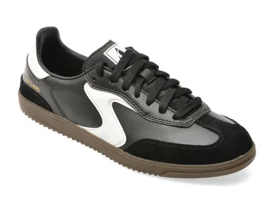 Pantofi sport SKECHERS negri, HOTSHOT, din piele naturala