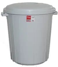 Coș de gunoi cu capac Planet - 25 l, gri