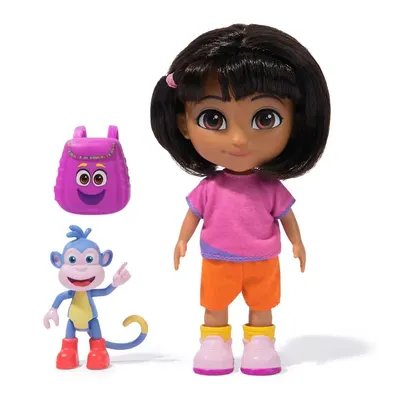 Papusa Dora Explorer cu figurina Maimuta Boots inclusa
