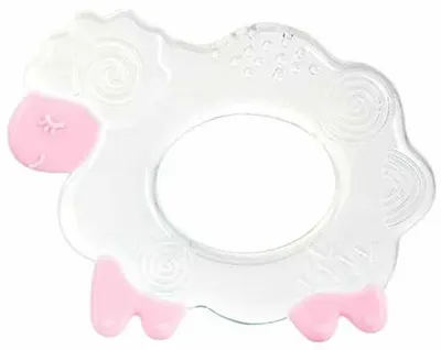 Inel gingival din silicon Canpol - Sheep, roz