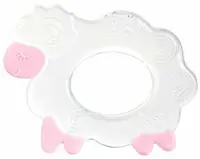 Inel gingival din silicon Canpol - Sheep, roz