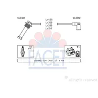 Set cablaj aprindere FACET 4.7242