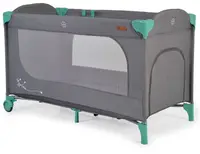 Patuț portabil pe 1 nivel Cangaroo - Skyglow, menta
