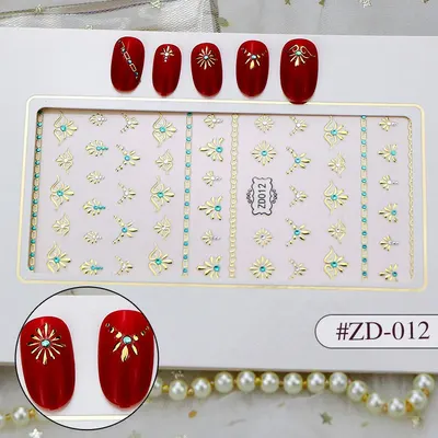 Sticker 3D Manichiura Nail Art Cristal ZD012