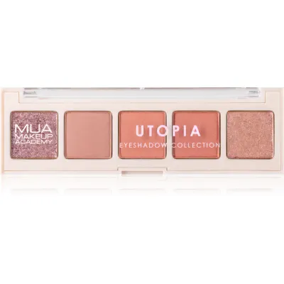 MUA Makeup Academy Eyeshadow Collection 5 Shade Palette paletă cu farduri de ochi culoare Utopia 3.8 g