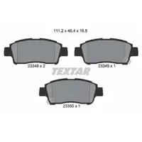Set placute frana, frana disc TEXTAR 2334803