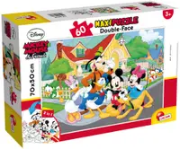 Puzzle cu două fețe Lisciani pentru colorare 60 piese - Mickey și prieteni