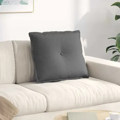 vidaXL Perna pentru spate Gri închis 60 x 19 x 50 cm țesătură