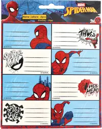 Etichete școlare GIM Spider-Man - 16 buc.
