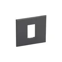 Placa Arteor - French/German standard - patrat - 1 module - graphite