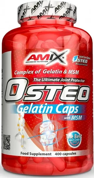 Osteo Gelatin with MSM, 400 capsule, Amix