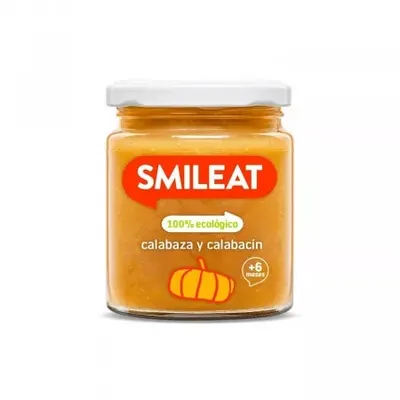 Piure Bio de legume cu dovleac, dovlecel si ulei de masline +6 luni, 230 g – Smileat